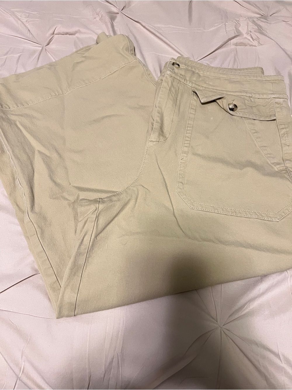 J. Crew Light Beige Wide Leg Pants